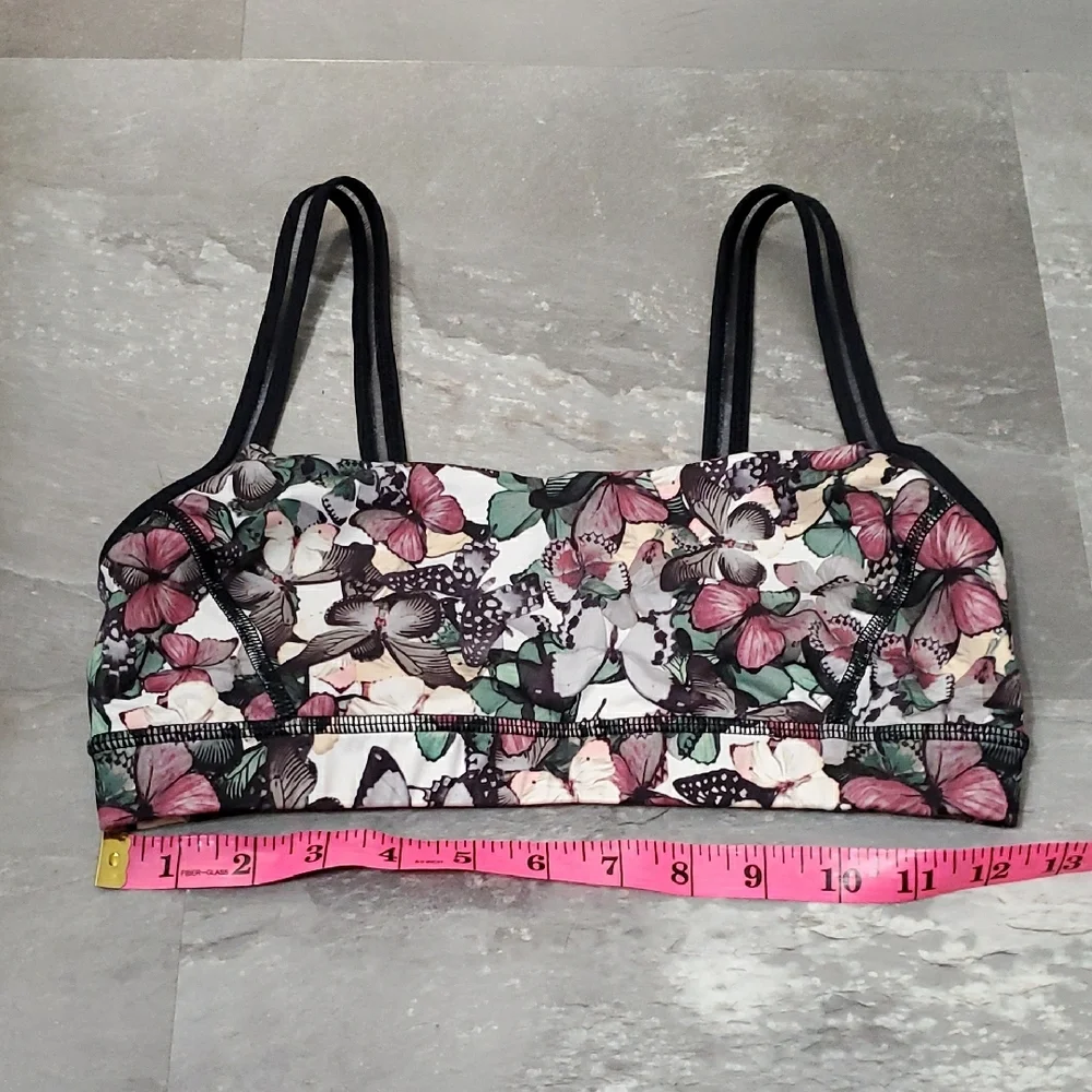 Lululemon Straight Up Bra So Fly Butterfly Angel Wing Multi/Black/Mink Berry. 6 - Picture 4 of 9